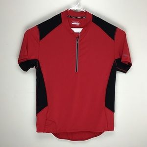 Trayl mens short sleeve half zip cycling jersey XL